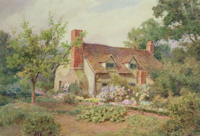 A Cottage Garden near Wokingham, Berkshire by Thomas Nicholson Tyndale